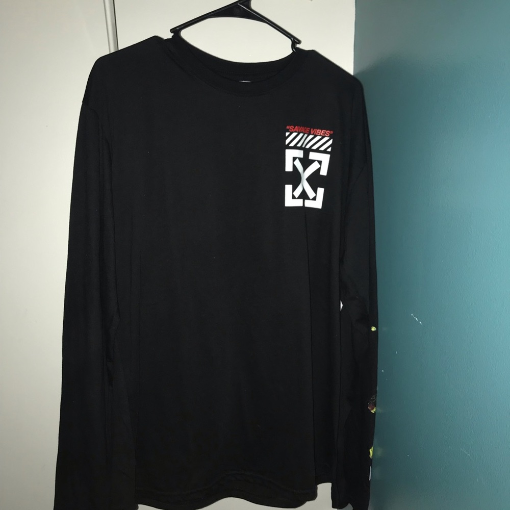Fresh Laundry Savage Vibes T Shirt,along Sleeve,XL